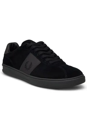 Fred Perry B4 Suede Low-top Sneakers Black
