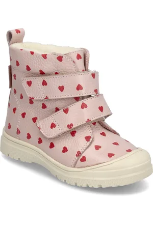 ANGULUS Boots - Flat - With Velcro Vinterstøvler Med Burrebånd Pink