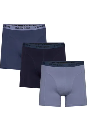 Björn Borg Cotton Stretch Boxer 3P Underwear Boxer Shorts Navy
