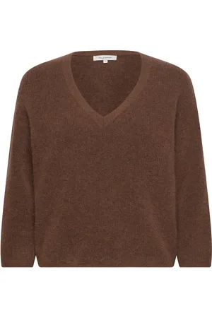 Andiata Trea Tops Knitwear Jumpers Brown