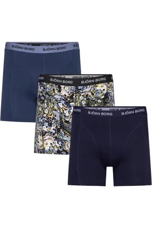 Björn Borg Cotton Stretch Boxer 3P Underwear Boxer Shorts Navy
