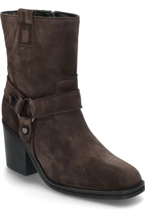 Newd Women Boots Shoes Boots Ankle Boots Ankle Boots With Heel Brown