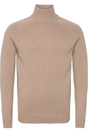Bruun & Stengade Bs Barbeau Regular Fit Knitwear Tops Knitwear Turtlenecks Beige