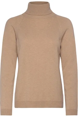 Benetton Turtle Neck Sweater Tops Knitwear Turtleneck Brown