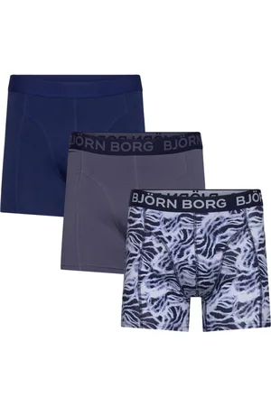 Björn Borg Cotton Stretch Boxer 3P Underwear Boxer Shorts Navy