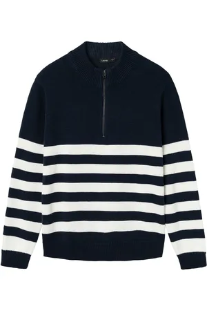 LMTD Nlmnurjo Ls Half Zip Knit Tops Knitwear Pullovers Black