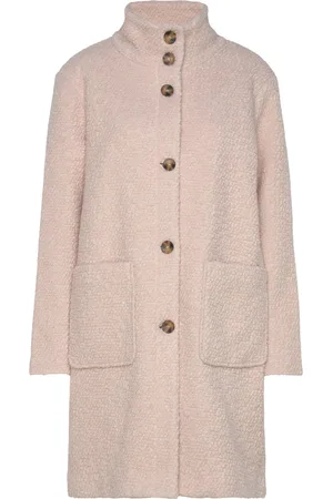 Saint Tropez Ferddysz Coat Outerwear Uldjakke Jakke Pink