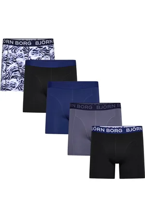 Björn Borg Cotton Stretch Boxer 5P Boxershorts Black
