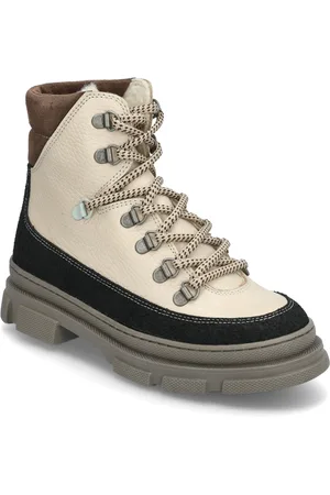 ANGULUS Boots - Flat - With Laces Vinterstøvler Med Snøre Beige