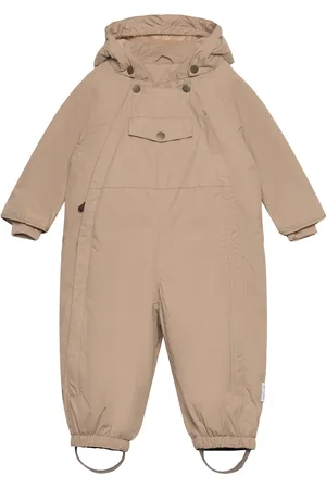 Mini A Ture Matwisti Fleece Lined Snowsuit. Grs Outerwear Coveralls Snow-ski Coveralls & Sets Beige