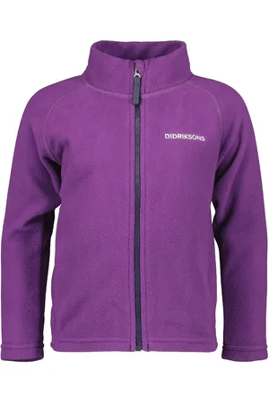 Didriksons Monte Kids Fz 10 Sport Fleece Outerwear Fleece Jackets Purple