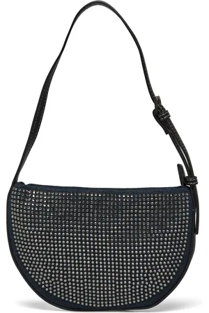 Hvisk Halo Denim Embellished Bags Small Shoulder Bags-crossbody Bags Black