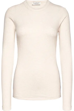 Bruun & Stengade Bs Margrethe Regular Fit Top Tops Shirts Long-sleeved Cream