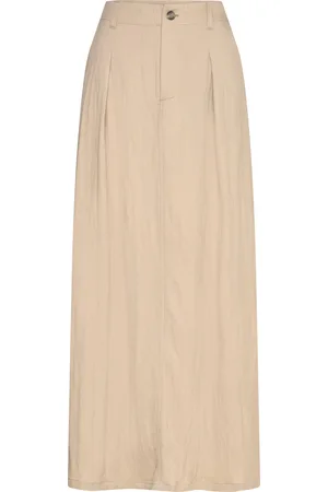 Freequent Fqz -Skirt Skirts Maxi Skirts Beige