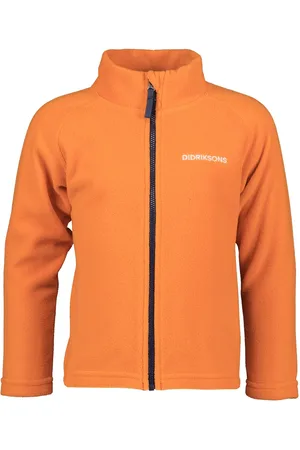 Didriksons Monte Kids Fz 10 Sport Fleece Outerwear Fleece Jackets Orange