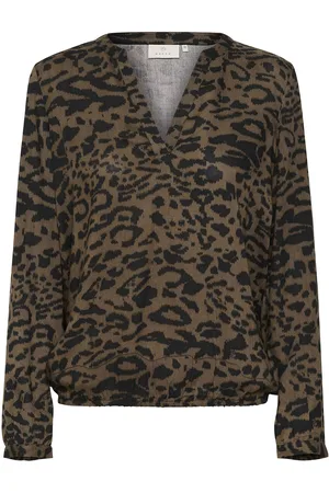 Kaffe Kaditte Blouse Tops Blouses Long-sleeved Brown