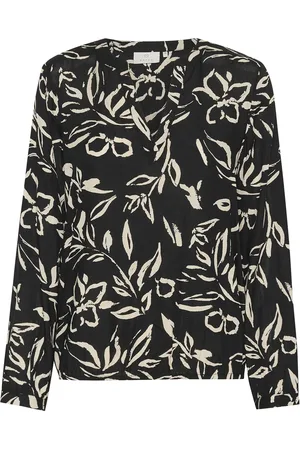 Kaffe Kaditte Blouse Tops Blouses Long-sleeved Black