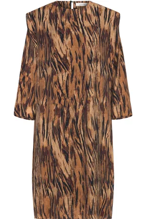 INWEAR Mildaiw Short Dress Kort Kjole Brown
