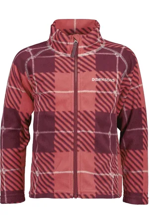 Didriksons Monte Pr K Fz Termos Sport Fleece Outerwear Fleece Jackets Burgundy