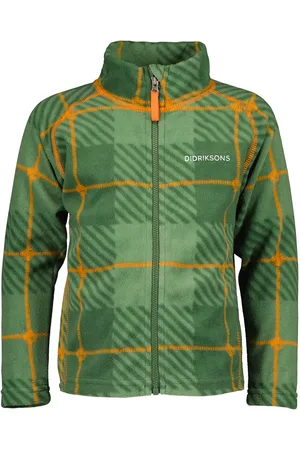 Didriksons Monte Pr K Fz Termos Sport Fleece Outerwear Fleece Jackets Green