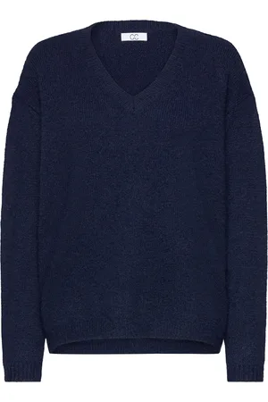 Coster Copenhagen Cc Heart Amelia Alpaca V-Neck Tops Knitwear Jumpers Blue