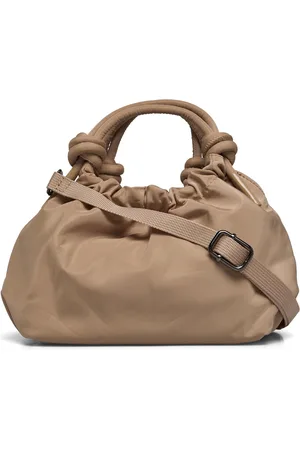 Hvisk Jolly Matte Twill Bags Top Handle Bags Brown