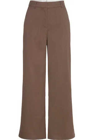 FRANSA Frlea Pa 4 Bottoms Trousers Wide Leg Brown