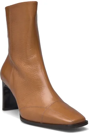 Billi Bi Booties Shoes Boots Ankle Boots Ankle Boots With Heel Beige