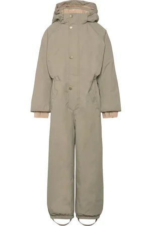 Mini A Ture Matwanni Fleece Lined Snowsuit. Grs Outerwear Coveralls Snow-ski Coveralls & Sets Khaki Green