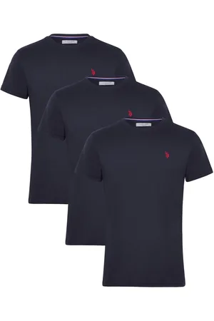 U.S. Polo Assn. Uspa T-Shirt Arjun 3-Pack Tops T-Kortærmet Skjorte Navy