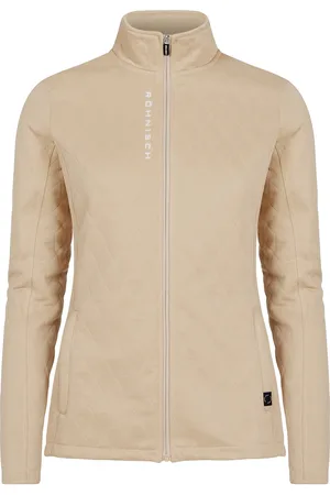 Röhnisch Leah Wind Cardigan Tops Sweatshirts & Hoodies Fleeces & Midlayers Beige
