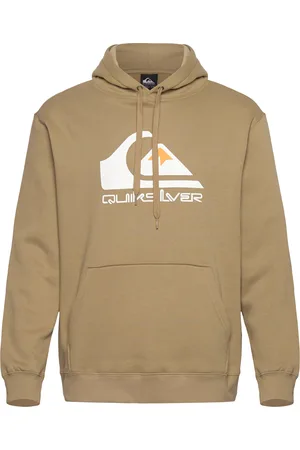 Quiksilver Big Logo Hoodie Sport Men Sport Clothing Sport Sweatshirts & Hoodies Sport Hoodies Beige