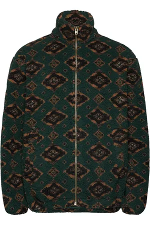 Wrangler Sherpa Jacket Tops Sweatshirts & Hoodies Fleeces & Midlayers Green