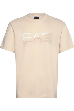 EA7 T-Shirt Tops T-Kortærmet Skjorte Beige