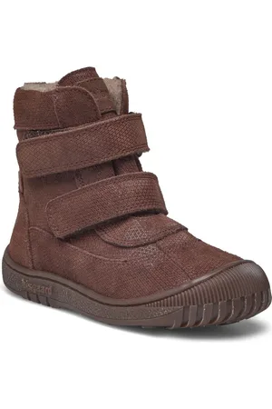 Bisgaard Ellis Tex Vinterstøvler Med Burrebånd Brown