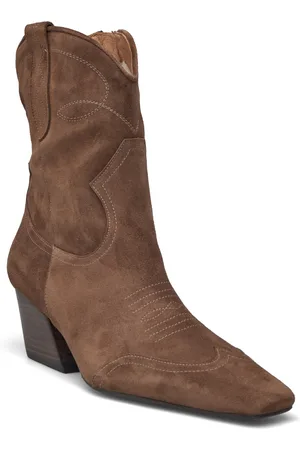 Billi Bi Booties Shoes Boots Cowboy Boots Brown