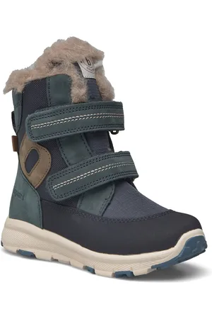 Bisgaard Spencer Tex Vinterstøvler Med Burrebånd Blue
