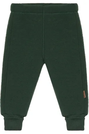 Mikk-Line Wool Pants Outerwear Fleece Outerwear Fleece Trousers Green