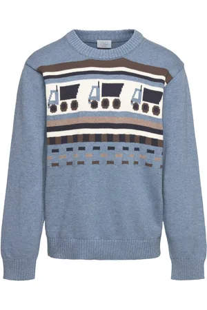 Hust & Claire Hcpelle - Jumper Tops Knitwear Pullovers Blue