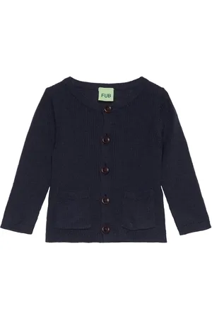 FUB Baby Pointelle Body Tops Knitwear Cardigans Navy