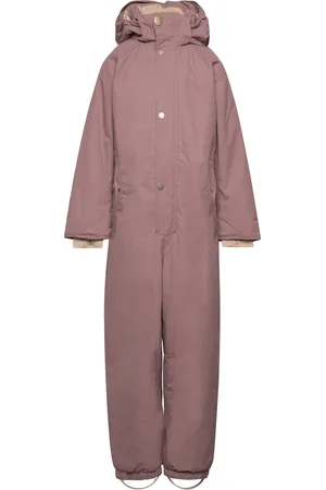 Mini A Ture Matwanni Fleece Lined Snowsuit. Grs Outerwear Coveralls Snow-ski Coveralls & Sets Pink