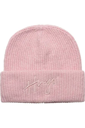 HUGO BOSS Socialy_Hat Accessories Headwear Beanies Pink