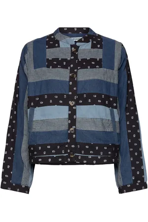 Lollys Laundry Emiliall Short Jacket Ls Outerwear Jackets Light-summer Jacket Blue