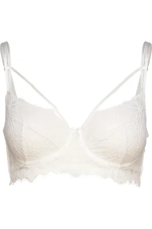 Hunkemöller Isabella Ud Ll Lingerie Bras & Tops Soft Bras Bralette White
