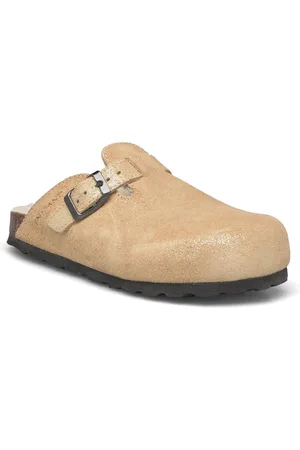 EN FANT Clogs Nubuck Leather Shoes Clogs Beige