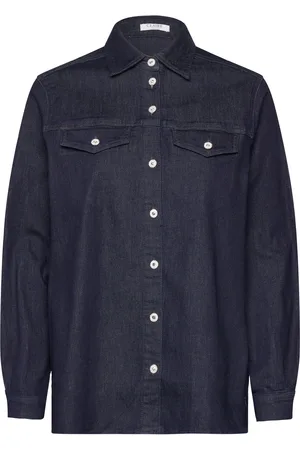 Claire Woman Cwrazia - Shirt Tops Shirts Denim Shirts Navy