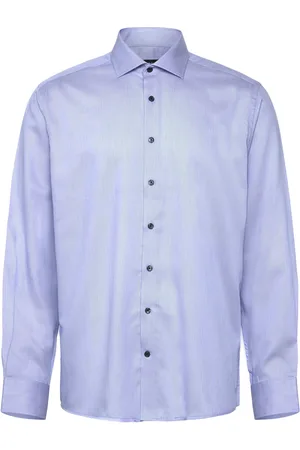 Bruun & Stengade Bs Dangelo Modern Fit Shirt Tops Shirts Business Blue