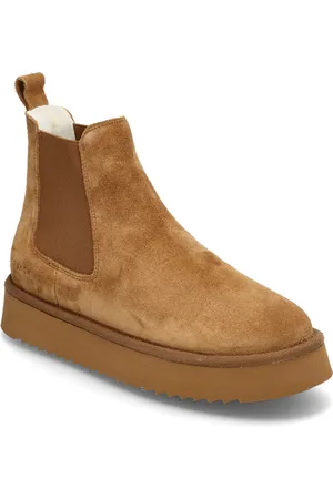 &Copenhagen Cph258 Suede Cognac Shoes Chelsea Boots Brown