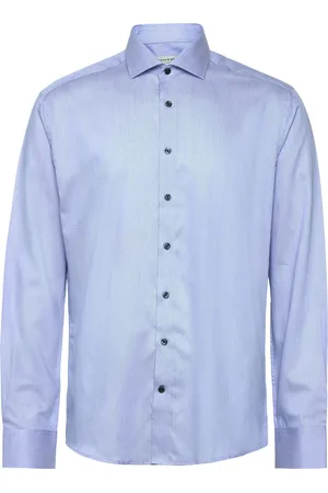 Bruun & Stengade Bs Ibaka Slim Fit Shirt Tops Shirts Business Blue