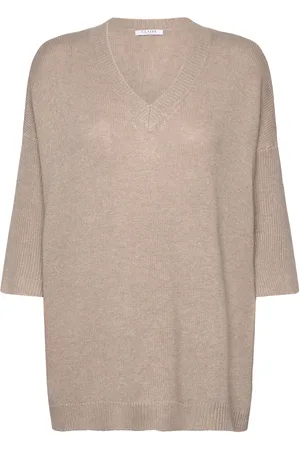 Claire Woman Cwpia - Pullover Tops Knitwear Jumpers Beige